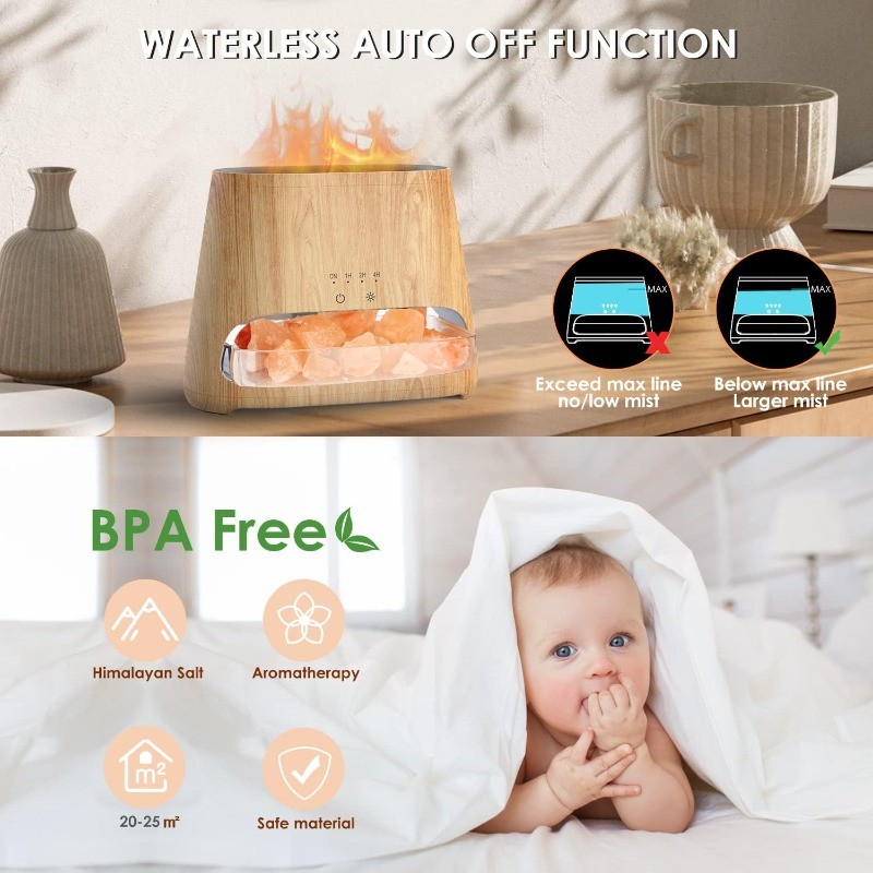 Essential Oil Aromatherapy Diffuser 2 in 1 for salt therapy & aromatherapy Timer gallery