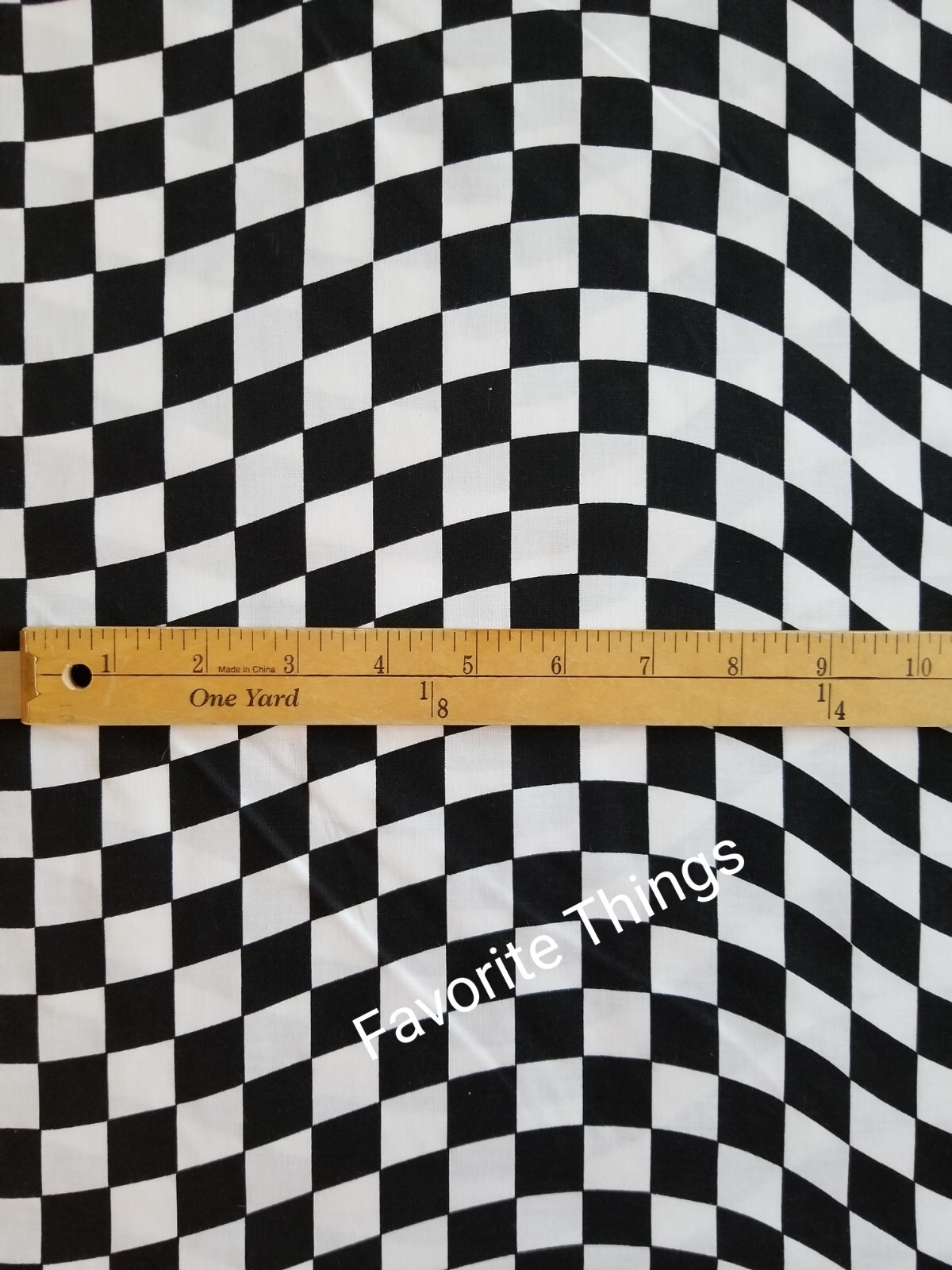 BTY Wavy Checkered Flag Nascar Racing Auto Sports New Cotton Fabric! gallery