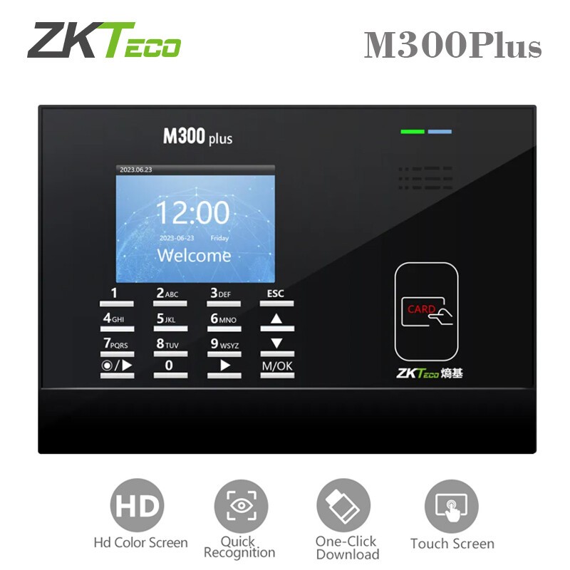 ZKTeco M300Plus TFT TCP/IP Card Time Attendance Terminal Access Control System gallery