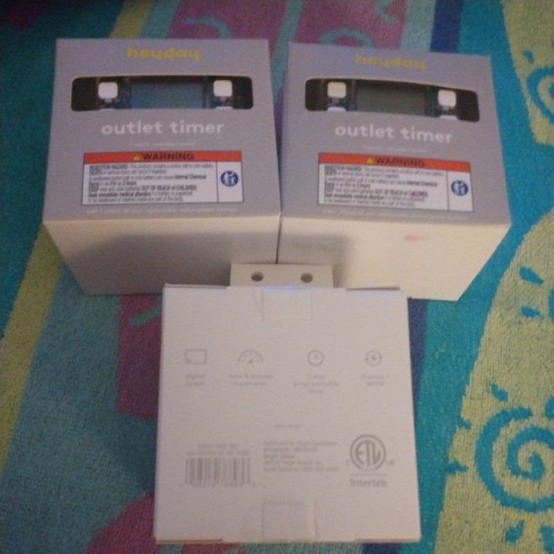 3 Digital Outlet Timer - Intertek, Heyday - Indoor new . Outlet - Digital Screen gallery