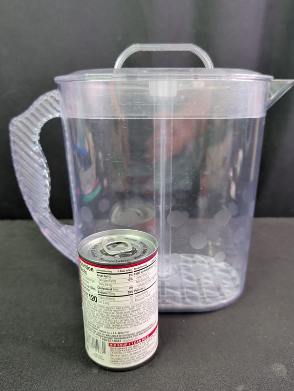 Pampered Chef Quick Stir Pitcher #2272 Clear 4 Qts Polka Dot Mixing Plunging VTG gallery