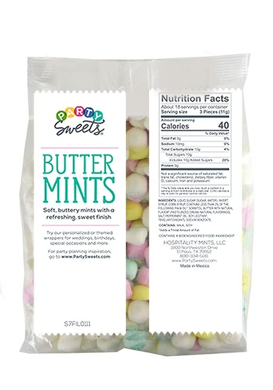 Assorted Pastel Buttermints, 14 Ounce, Appx. 100 pieces from Hospitality Mints gallery