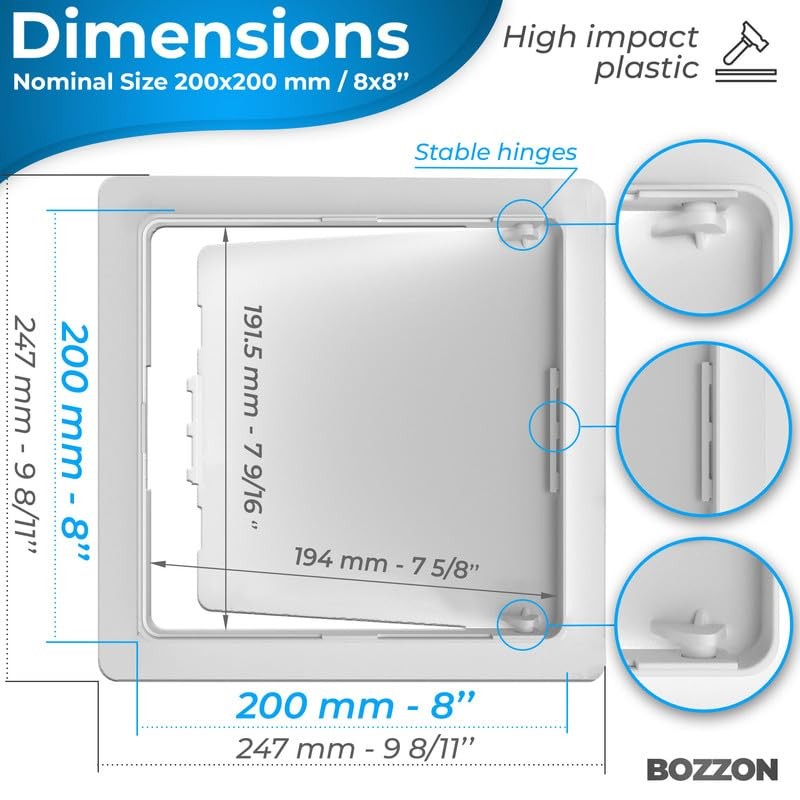 Access Panel for Drywall 8x8 inch Wall Hole Cover Access Door Plumbing Access gallery