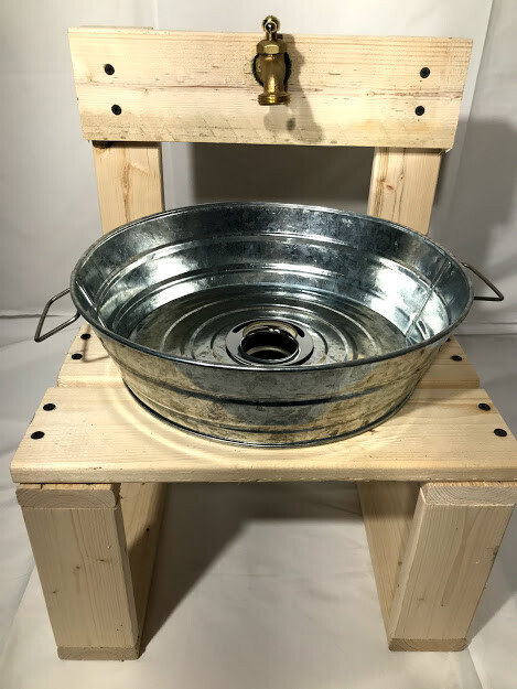 Vessel Sink Galvanized Rustic Sink Bucket, Garden, Bathroom, Kitchen,(Size 2) gallery