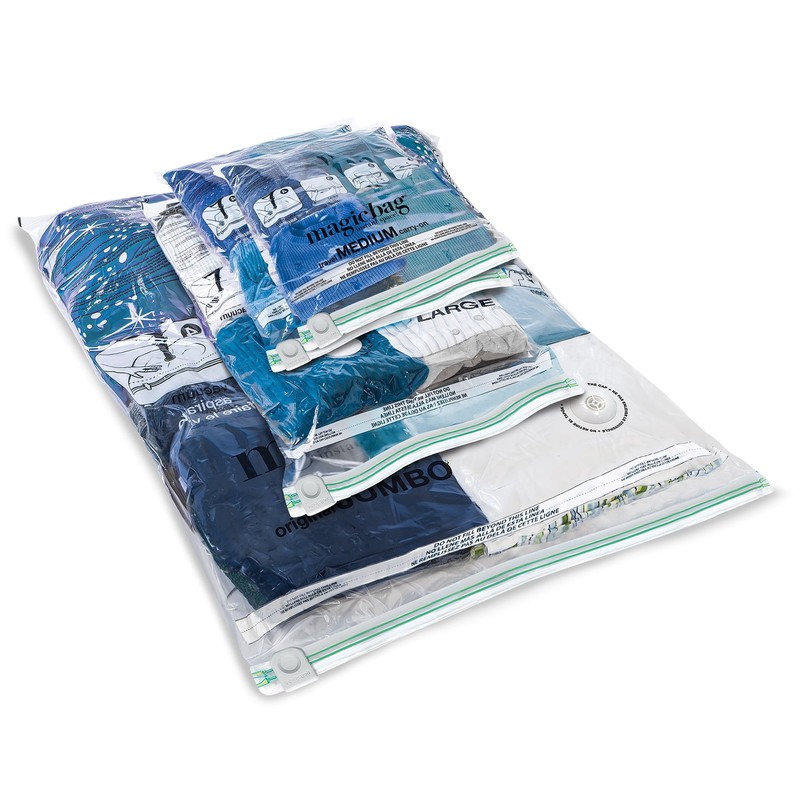 Original Flat Instant Space Saver Storage - Double Zipper - 4-Pack Combo gallery