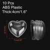 10Pcs Clear Fillable Heart Ornament 2.7" Plastic Balls Transparent Heart Decor gallery