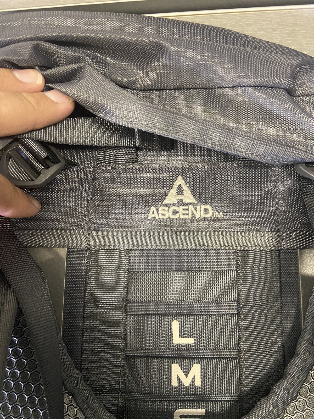 Auth ASCEND MS4400 Grey Nylon Hydration Hiking Trail Pack Backpack  5