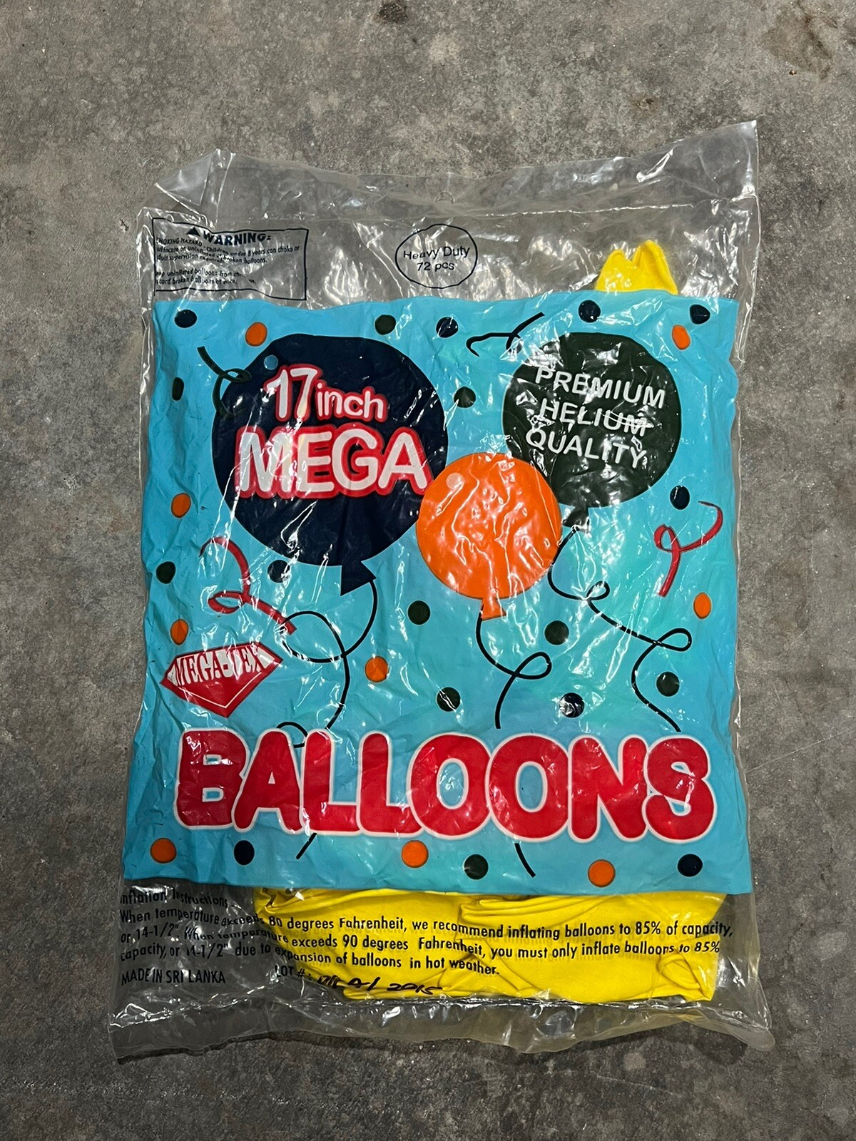 Balloons 17 inch 72 Count Yellow gallery