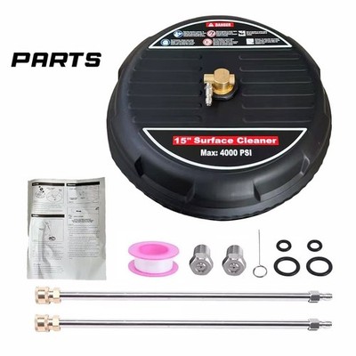 15" Pressure Washer Surface Cleaner, 4000PSI Power Washer 2025 NEW For Sale gallery