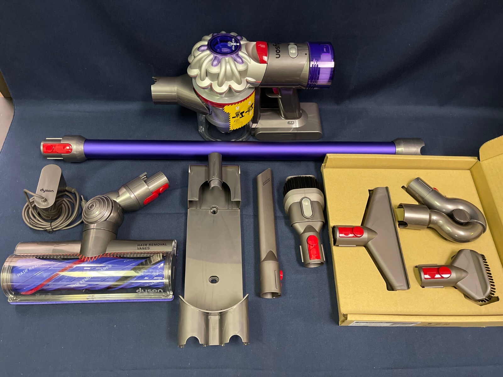 Dyson V8 Origin + Cordless Stick Vacuum Cleaner W/ Extra Tools- Purple-SV25 gallery