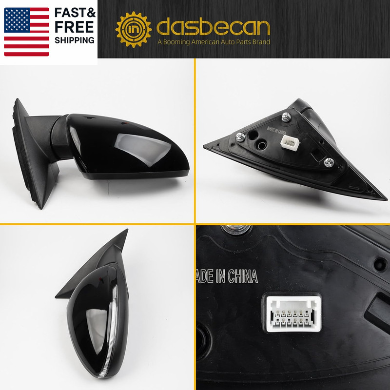 Passenger Side Mirror Compatible with 2019-2024 KIA Forte with Power Glass/Heate gallery