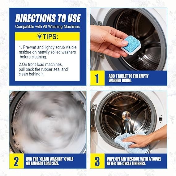 Uproot Clean Washing Machine Cleaner Tablets - 24 Pack for a 12 Month Supply gallery