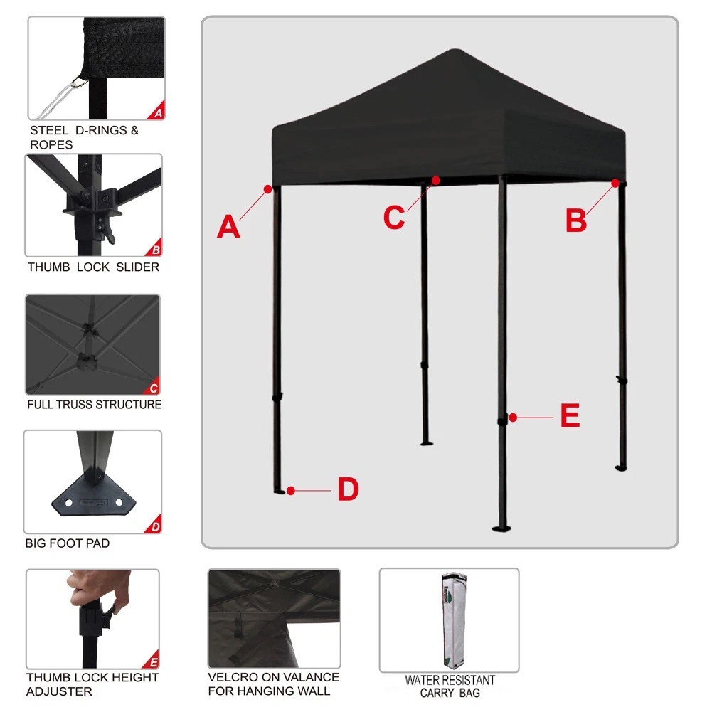 Easy Pop Up 5x5 Commercial Canopy Party Tent Event Gazebo+4 Sand Weights Bags gallery