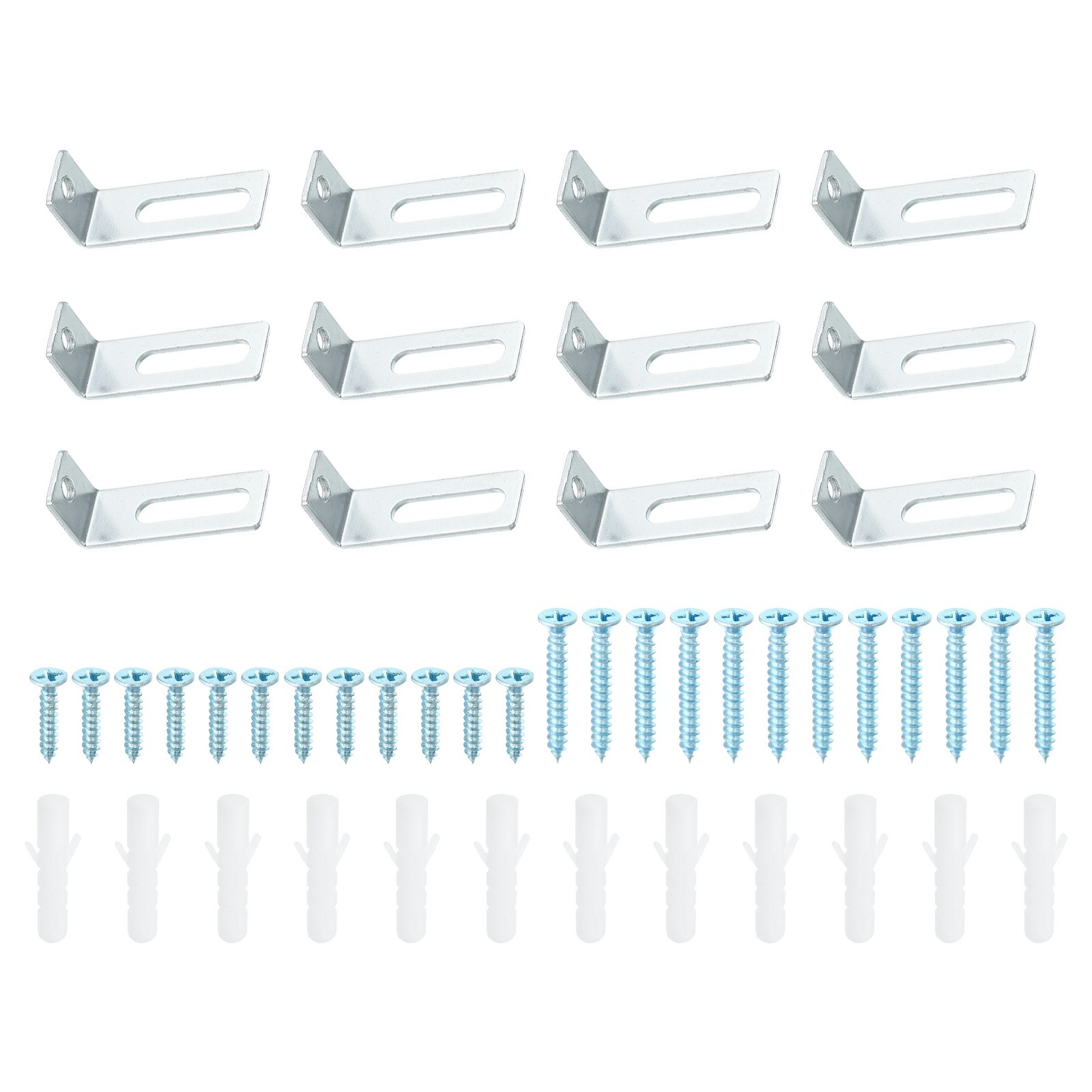 12 Set L Shape Whiteboard Mounting Hardware Wall Support Fastener for Office gallery