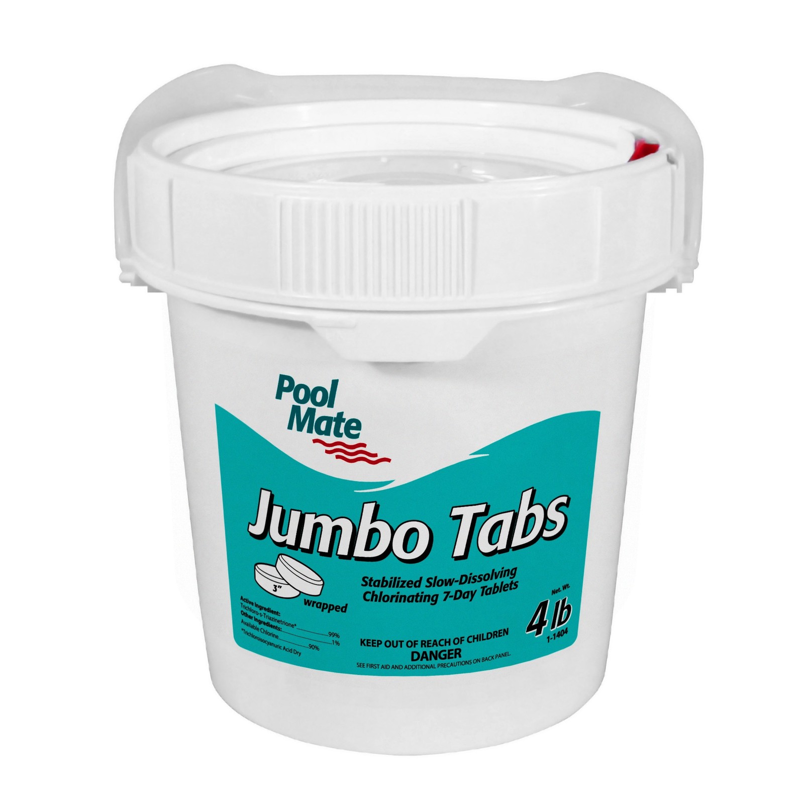 Pool Mate 3" Chlorine Tabs Swimming Pool Sanitizing Chemical - 4 Lbs. gallery