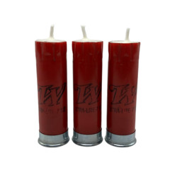 Shotgun Shell Candles Multiple Colors – 3PK, 12 Gauge, Shooting, Hunting