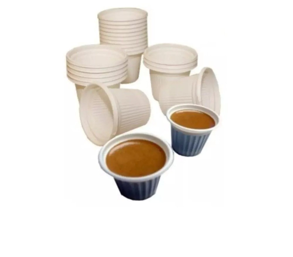 Disposable mini cups for Cuban coffee. 500 cups. 3/4 Oz capacity