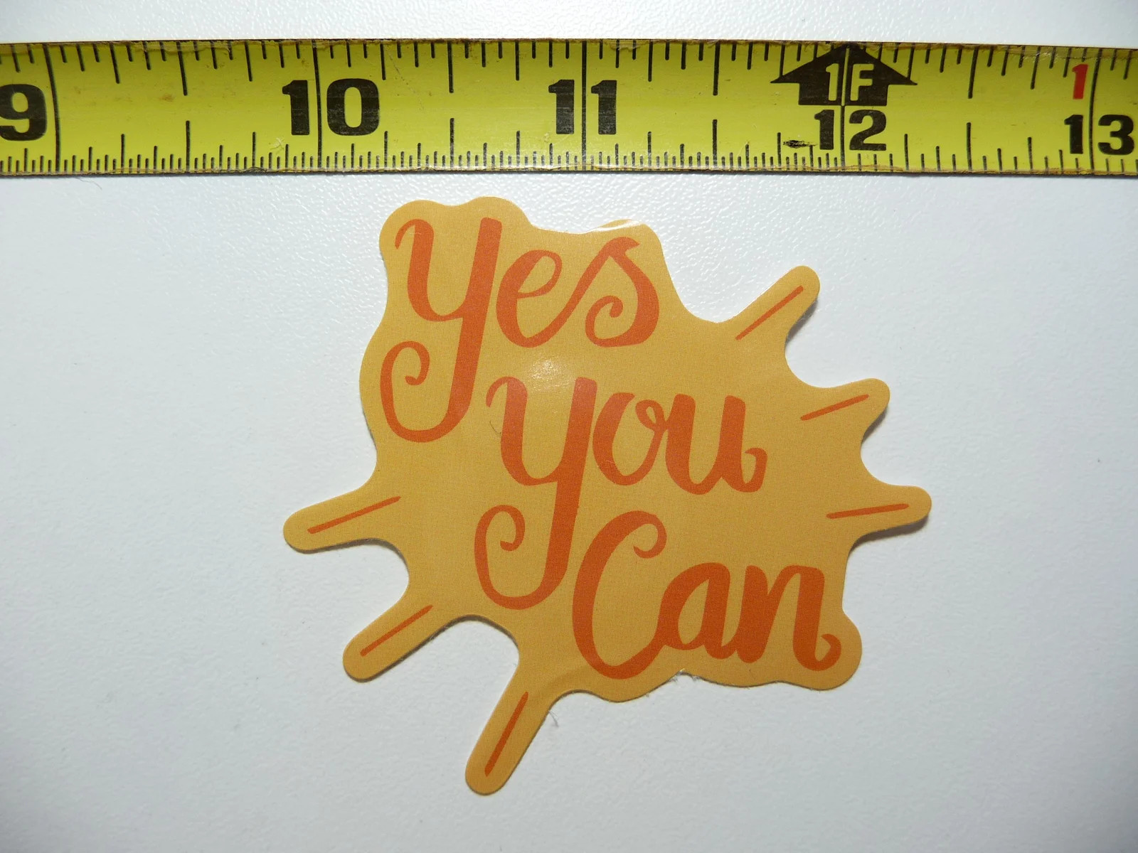 YES YOU CAN POSITIVE SMALL STICKER DECAL MOTIVATIONAL MOTIVATE FUNNY gallery