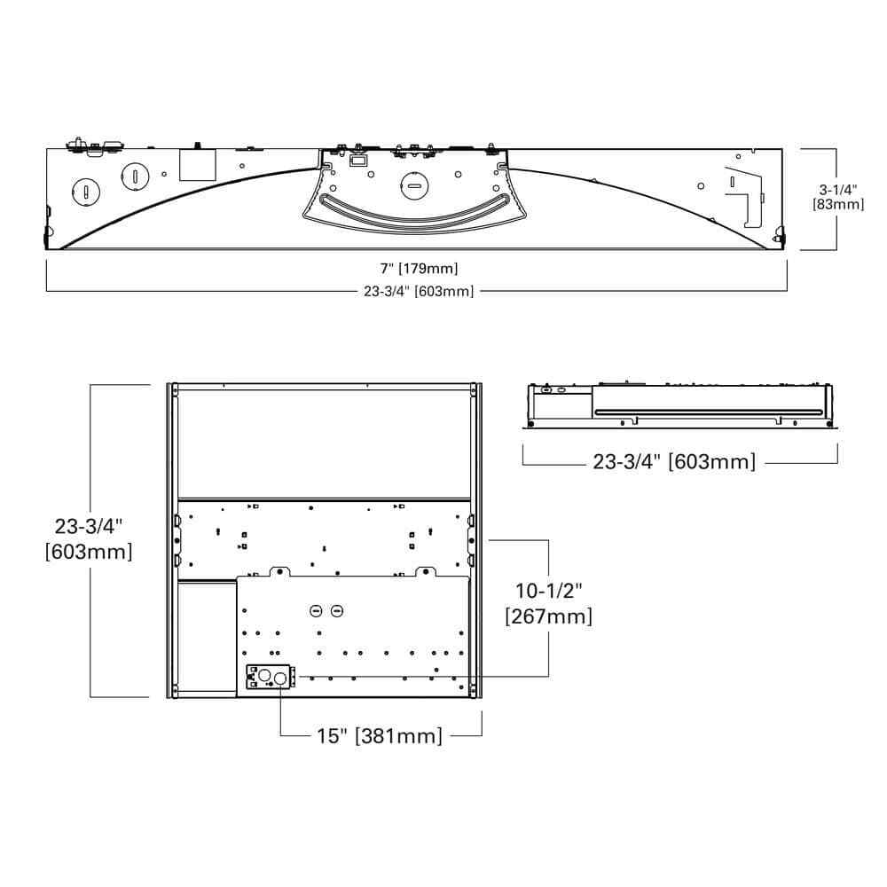 Metalux 2 ft. x 2 ft. 51-Watt Equivalent Integrated LED White,4000K Bright White gallery