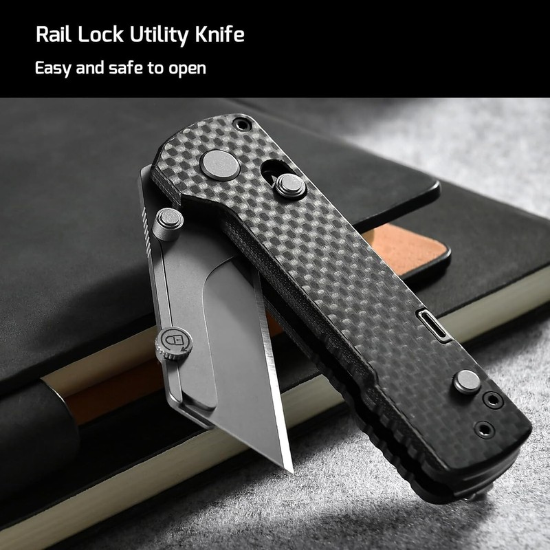 OKNIFE U1 Pro Multitool Folding Utility Knife with Folding Screwdriver Rail Lock gallery