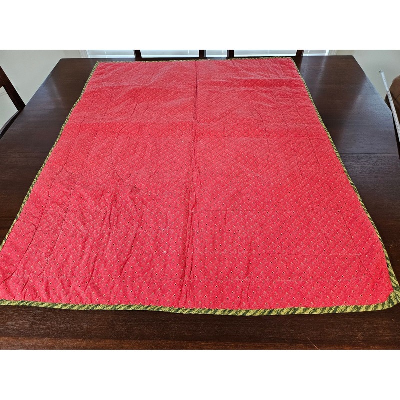 Farmhouse Patchwork Quilt 41x50 Multicolor Excellent Rustic Barn gallery