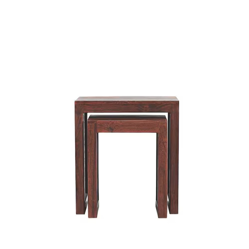 Maharaja Walnut Brown 2-Piece Nesting End Table gallery