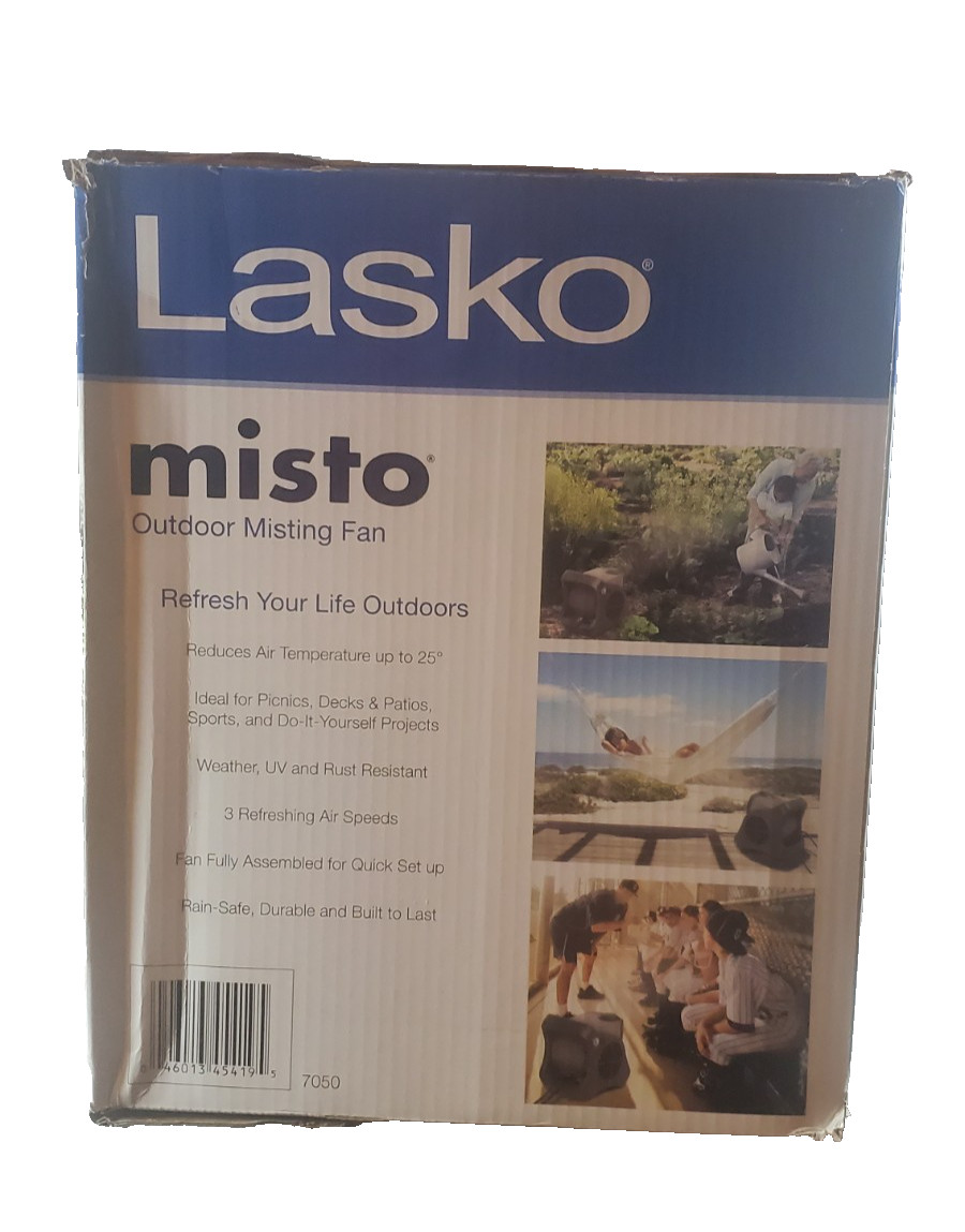 Lasko Blower Fans 15" Misto Outdoor Misting Fan W/Pivot Feature+3 Speeds gallery