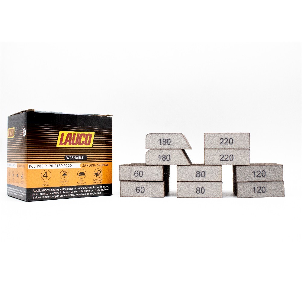 10 Pack Sanding Sponge, Washable and Reusable in 60/80/100/120/180/220 Grit gallery