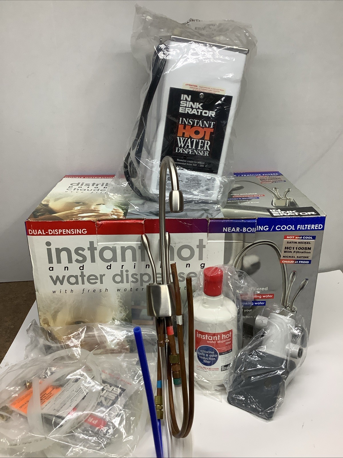 Insinkerator Instant Hot Cold Water Dispenser F-HC1100W COMPLETE KIT w/ Tank gallery
