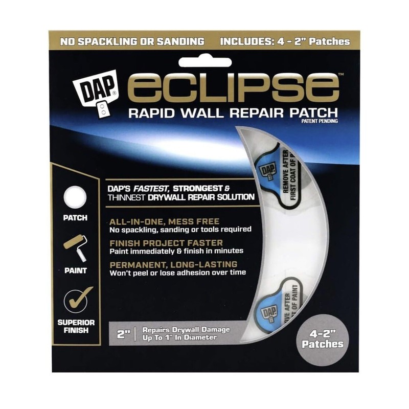 2 Pack DAP Eclipse Rapid Wall Repair Patch Includes 4 - 2" Patches (8 Total) NEW gallery