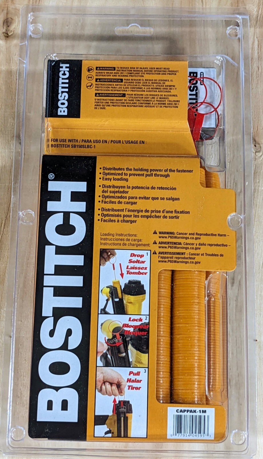 Bostitch CAPPAK-1M Cap Pack SB-Caps with 18ga 5/16” x 1” Staples 1M gallery