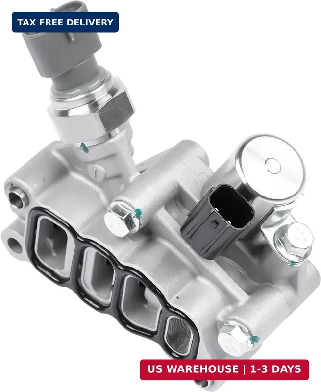 15810-RKB-J01 VVT Engine Variable Valve Timing Solenoid with Gasket Replacement gallery