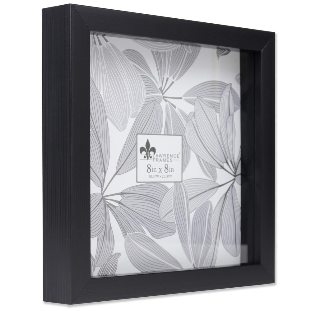 Lawrence Frames 785088 Shadow Box Frame, 8x8, Black 8 x 8 inches,