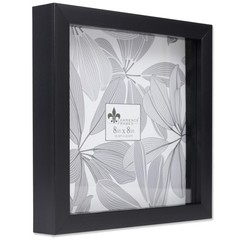 Lawrence Frames 785088 Shadow Box Frame, 8×8, Black 8 x 8 inches,
