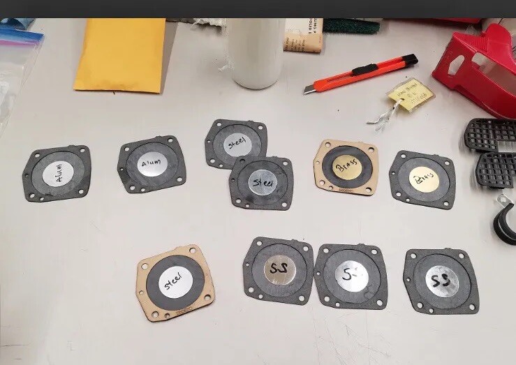 McCulloch Mac 9 Flatback Carb Diaphragm Set Tested and Proven see Pics Read Desc gallery