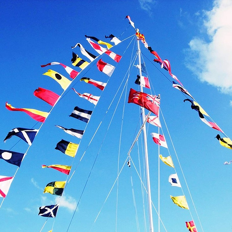 Anley International Maritime Signal Code String Flags Set of 40 Flags gallery