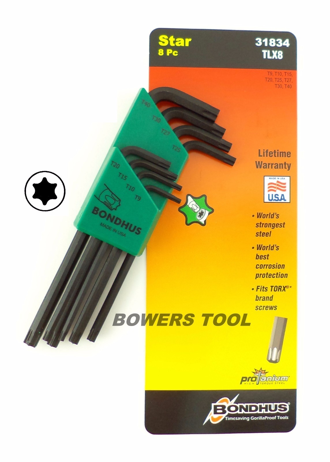 Bondhus 30pc Hex & Torx L Wrench Set Metric SAE Standard Inch USA 22199.31834 gallery