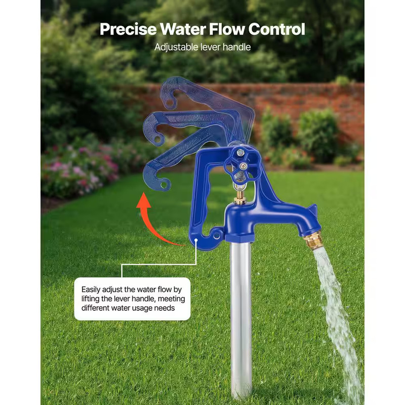 Frost Proof Yard Hydrant, 5. 24FT. Freeze-Proof Outdoor Faucet with 36 In. Bury gallery