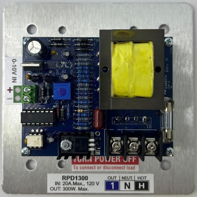 RPD1300 : 0-10V, 300 W. Reverse Phase, ELV LED dimmer. UL Listed, MADE IN USA gallery