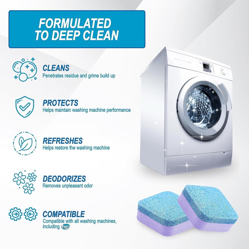 Washing Machine Cleaner Tablets 24 Count, Lavender gallery