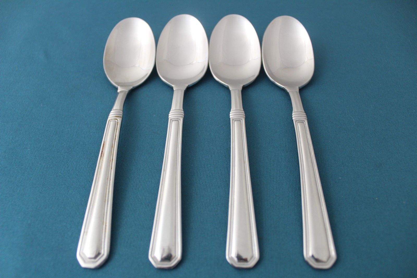 Pfaltzgraff PROVIDENCE GLOSSY Teaspoons (Set of 4) China Stainless 6" gallery