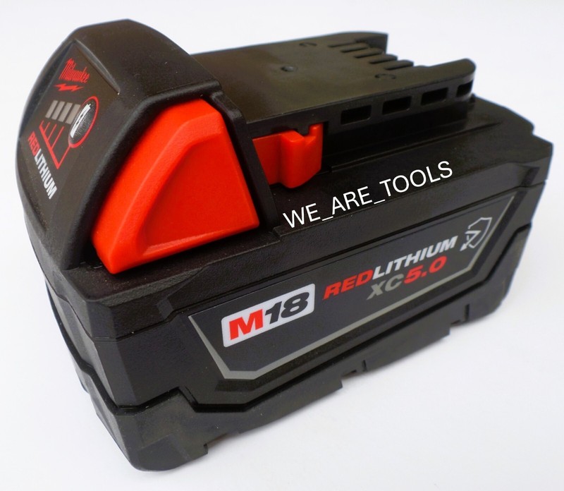 (8) New Milwaukee RESISTANT Battery GENUINE 48-11-1850R 5.0 AH XC M18 18V RED gallery