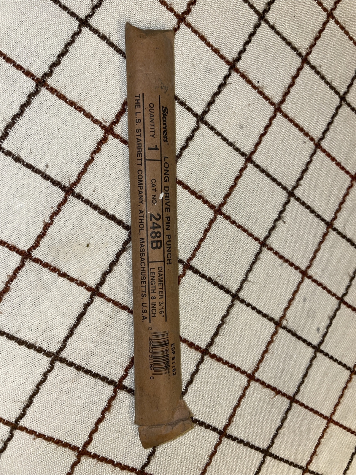 Starrett Center Punch 248B Machinist Tools 8 inches x 3/16 TIP MADE in USA used gallery