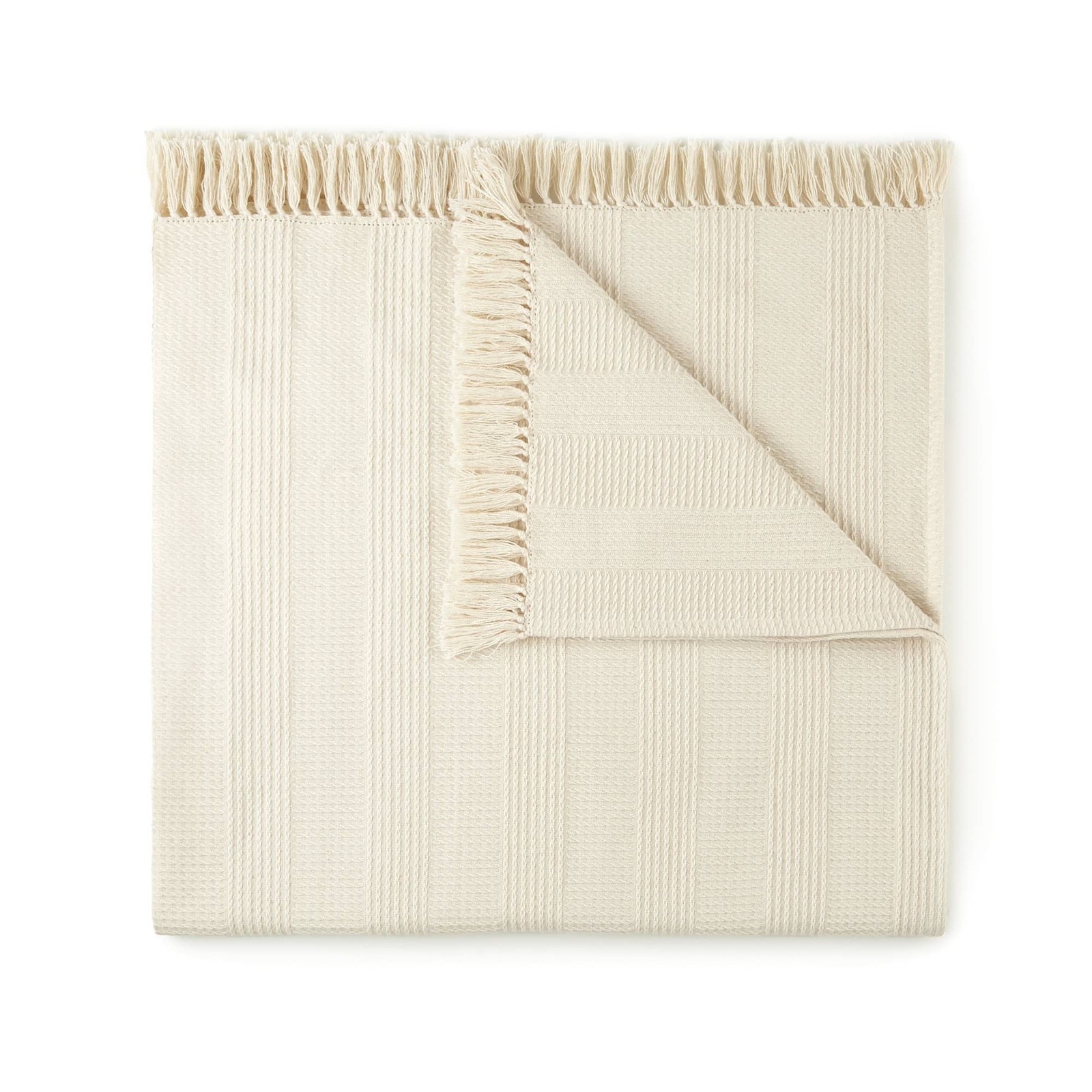 Organic Cotton Throw with Tassels gallery