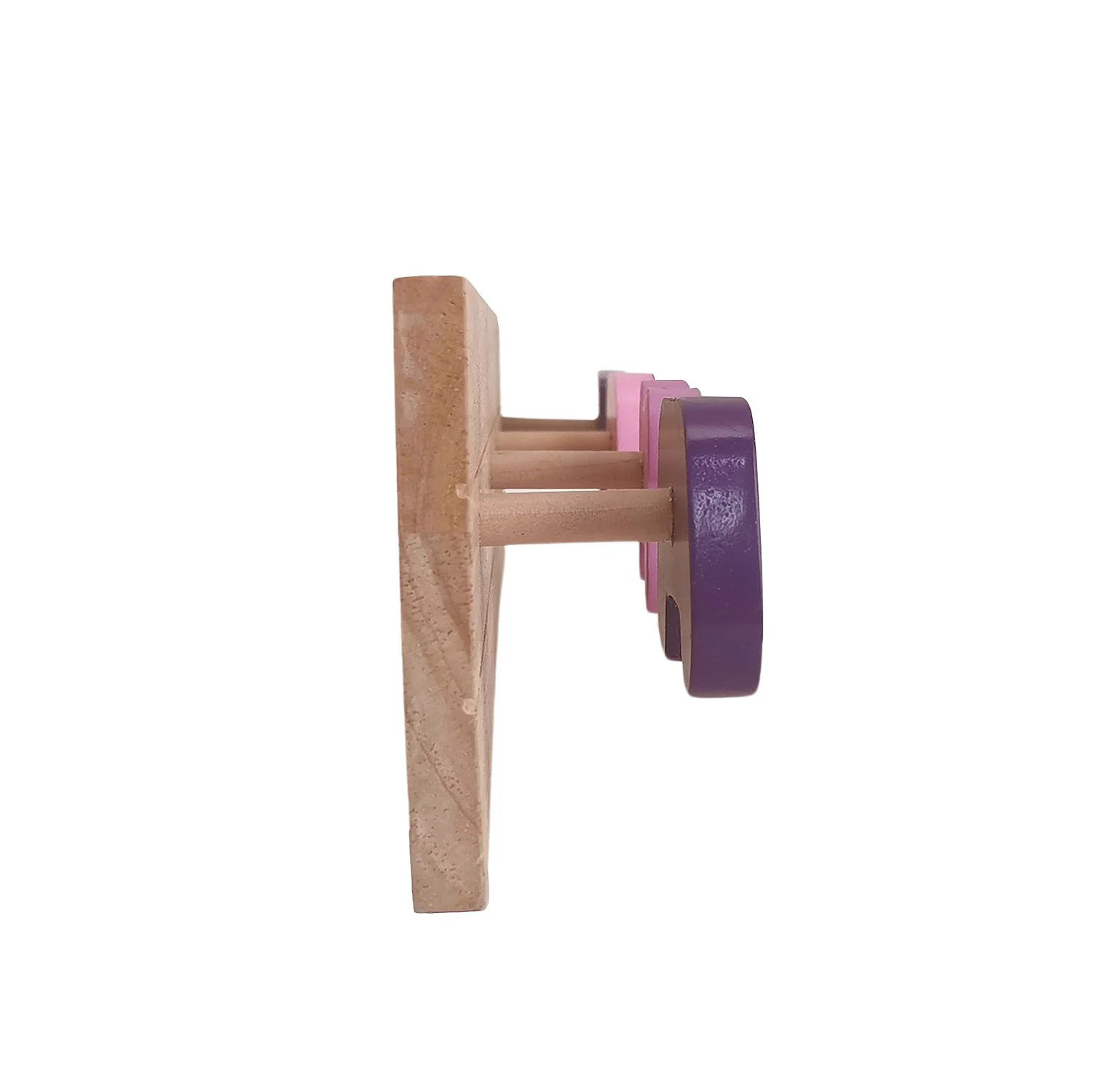 NEW 4 Video Game Controllers Decorative Wooden Wall Hooks Rack 22x4 inches gallery