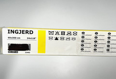 Ikea INGJERD Panel curtain Yellow 24×118″ 804.497.55 (Only 1 Panel) New