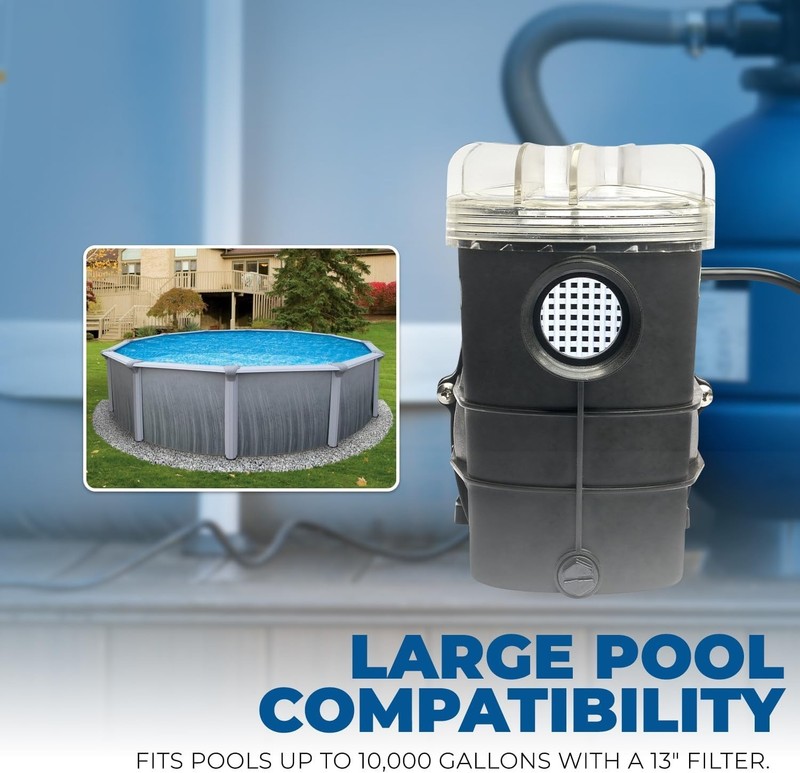 2400 GPH Powerful Self-Priming Pool Pump - Enhanced Water Clarity Guaranteed gallery