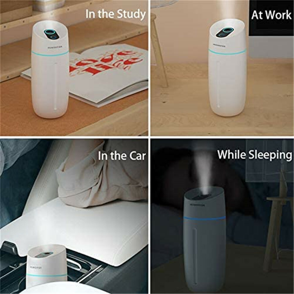 Portable Mini Humidifier Car Home USB LED Lamp Aroma Nano Diffuser Mist Purifier gallery