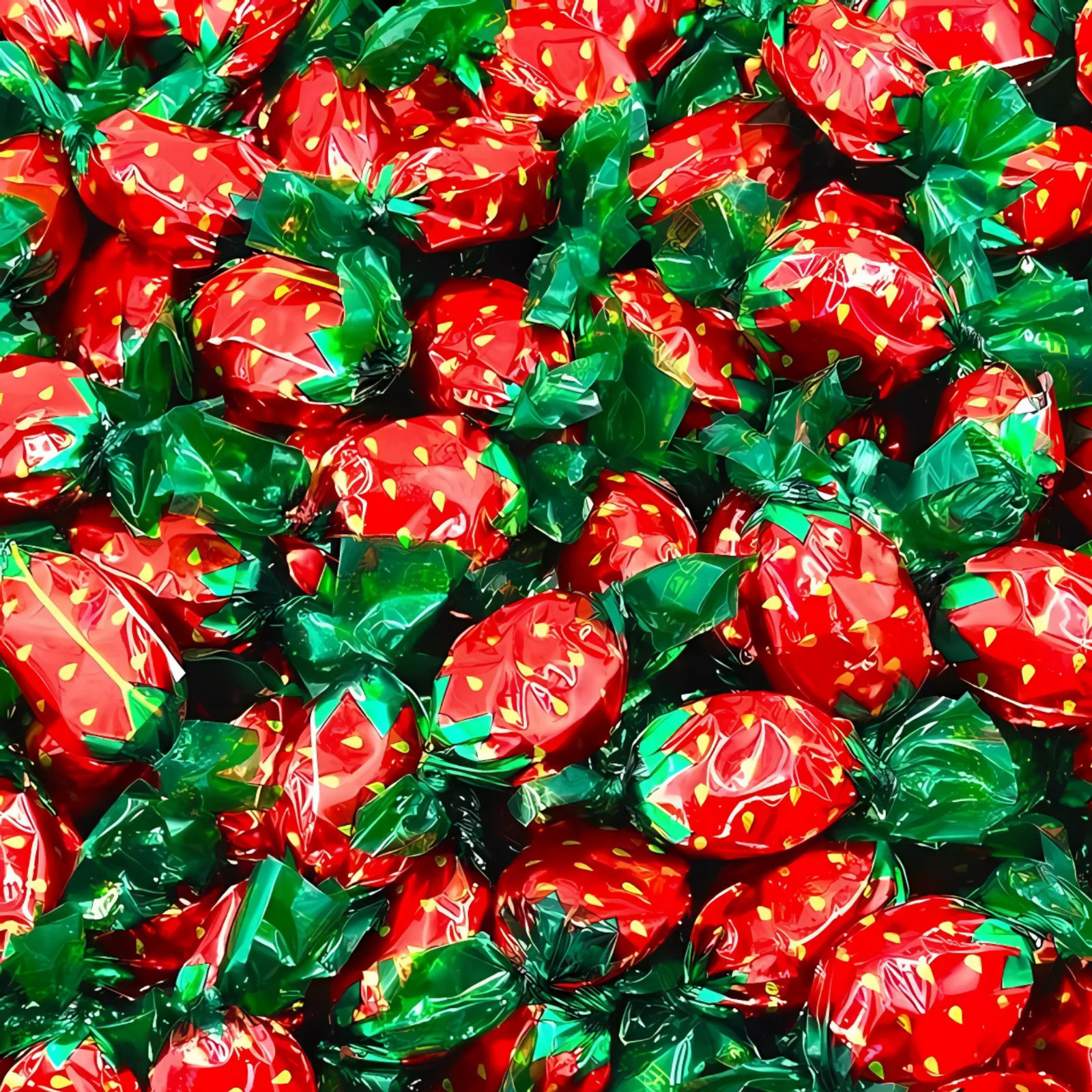Strawberry Drops or Strawberry Bon Bons 2 lb Bulk Grandma Candy gallery