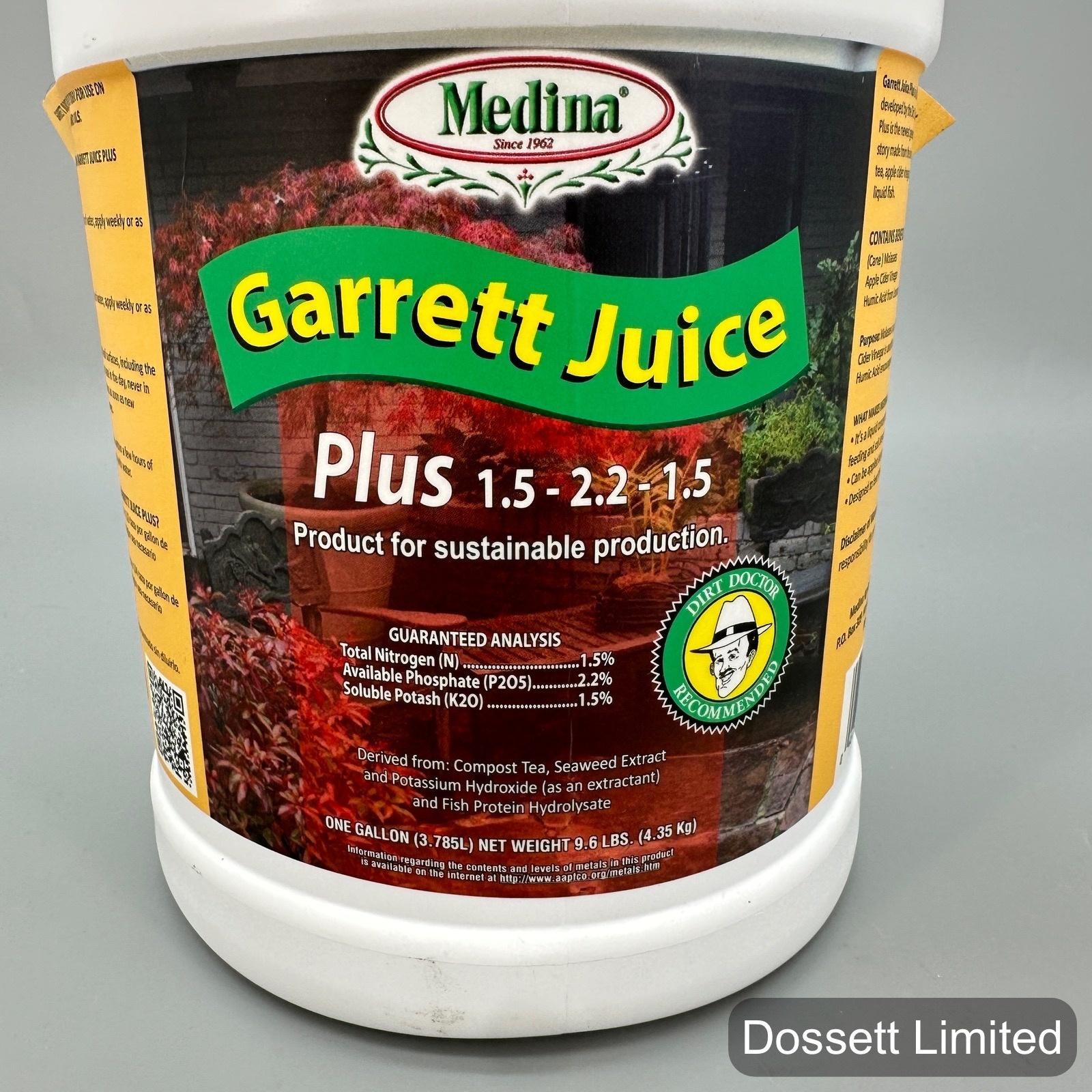 Medina Garrett Juice Plus Organic Liquid Fertilizer 1 Gallon 1.5-2.2-1.5 Plant gallery